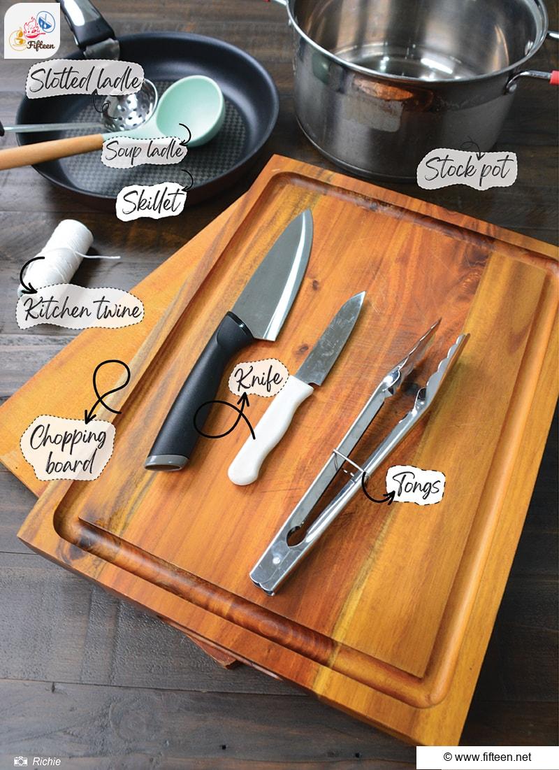 Tools Needed For Making Mien Ga