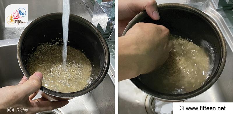 Water Will Wash The Rice Quite Effectively
