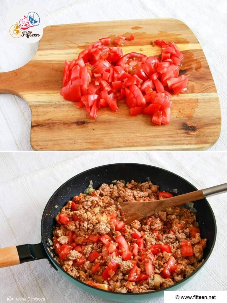 Moussaka Step 5 Tomato Time