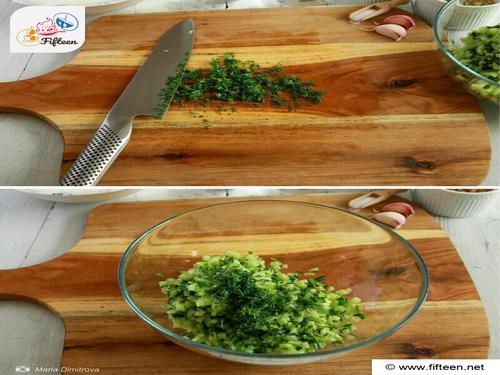 Tarator Step 2 Add Fresh Dill