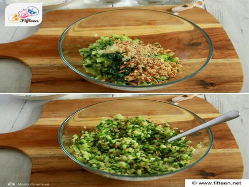 Tarator Step 3 Incorporate Garlic and Walnuts