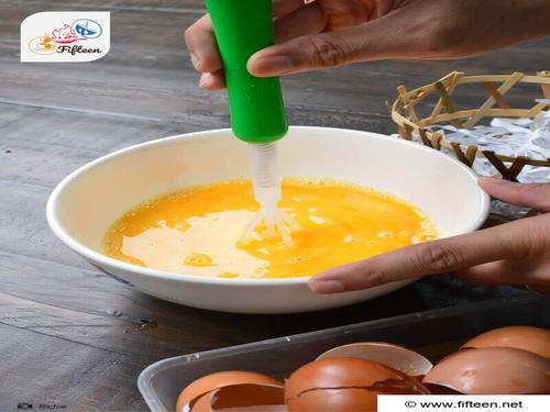 Use A Whisk To Mix The Egg