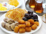 Iranian Dishes Zoolbia and Bamiyeh